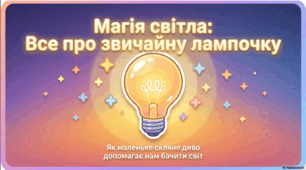 Дітям про електричну лампочку