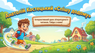 Урок літературного читання. Анатолій Костецький «Спішу додому»