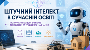« Штучний інтелект в сучасній освіті. Інструменти ШІ для вчителів технологій та трудового навчання»