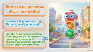 🚗 СУЧАСНА ІНТЕРАКТИВНА ПРЕЗЕНТАЦІЯ  🚦 “28 квітня - Безпека на дорогах: як технології рятують життя” 🚦59 слайдів