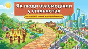 Як люди взаємодіяли у спільнотах   протягом історії .