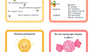Дидактична гра для учнів 3–4 класів на тему «Дієслово».