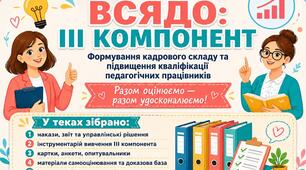 ОЦІНЮВАННЯ III КОМПОНЕНТ ВНУТРІШНЬОЇ СИСТЕМИ ЗАБЕЗПЕЧЕННЯ ЯКОСТІ ОСВІТИ (ВСЯДО)