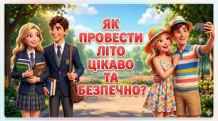 Безпечні літні канікули. Яскрава презентація-інструктаж