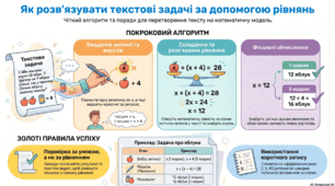 Самостійна робота "Розв'язування задач за допомогою рівнянь"