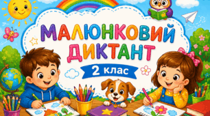 Малюнковий самодиктант: Картки-вклейки для закріплення словникових слів. 2 клас