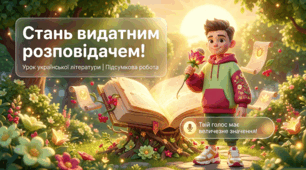 Презентація з української літератури для 5 класу НУШ “ГР 1. Підсумкова робота. Усний стислий переказ прозового твору”
