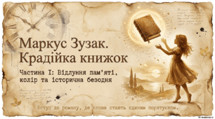 ✨ Анонс Презентація «Маркус Зузак. “Крадійка книжок”»