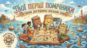 Бібліотечний урок. Тема: «Твої перші помічники. Путівник дослідника Океаном Знань»