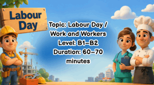 СУПЕР НОВИНКА 💛 ГОТОВИЙ УРОК БЕЗ ПІДГОТОВКИ 💛  💼 Labour Day — сучасна інтерактивна презентація для уроку англійської мови (8–11 класи) 🌍