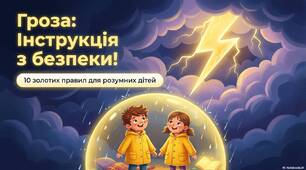Презентація "Правила безпечної поведінки  під час грози"