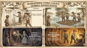 Робочі картики до вивчення Тома Соєра