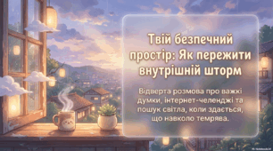 Презентація «Твій безпечний простір: як пережити внутрішній шторм». Профілактика суїцидальної поведінки у дітей
