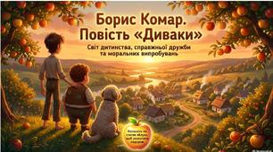 Тема уроку: «Борис Комар. "Диваки". Знайомство з героями. Особливий погляд на світ».