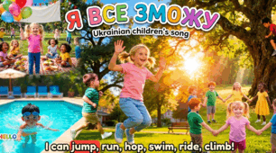 Відеоролик до підручника для 1 класу “ENGLISH with Smiling Sam” Оксани Карпюк, Unit 8 "I CAN PLAY" Lesson 1