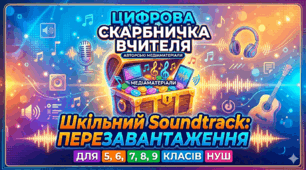 Цифрова скарбничка вчителя: Авторські медіаматеріали «Шкільний Soundtrack: Перезавантаження»(для 5,6,7,8,9 класів НУШ)