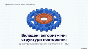 Вкладені алгоритмічні структури повторення (6 клас)