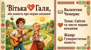 Презентація  до твору Валентина Чемериса "Вітька + Галя, або повість про перше кохання"