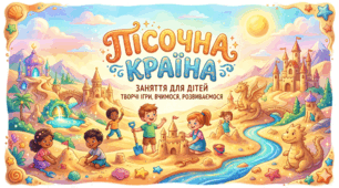 Конспект дизайн заняття "Пісочна країна"