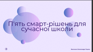 П'ять смарт-рішень для сучасної початкової школи