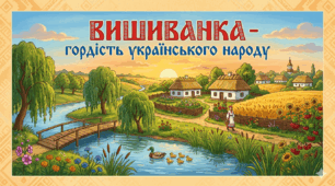 Фотозона-постер "Вишиванка - гордість українського народу"
