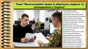 Конституційні права й обов’язки людини та громадянина в Україні. Правознавство. 9 клас. НУШ (2026). До підручника Наровлянський О.