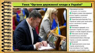 Органи державної влади в Україні. Правознавство. 9 клас. НУШ (2026). До підручника Наровлянський О.