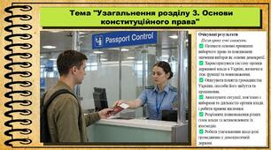 Узагальнення розділу 3. Основи конституційного права. Правознавство. 9 клас. НУШ (2026). До підручника Наровлянський О.