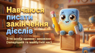 НАВЧАЮСЯ ПИСАТИ ЗАКІНЧЕННЯ ДІЄСЛІВ 3-Ї ОСОБИ ОДНИНИ І МНОЖИНИ ТЕПЕРІШНЬОГО І МАЙБУТНЬОГО ЧАСУ(Вашуленко М. С. " Українська мова та читання"),ст.151 - 153),