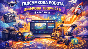 ГР4. Підсумкова робота з теми "Цифрова творчість" 8 клас НУШ (група результатів 4)