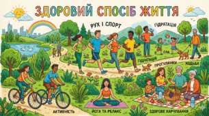Пазл "Здоровий спосіб життя " 8 елементів