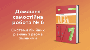 ДСР № 6. Системи лінійних рівнянь з двома змінними