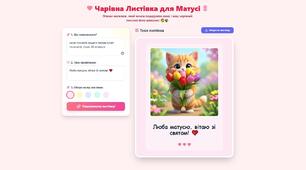 Інтерактивний плакат та методичний кейс «Чарівна листівка для матусі»