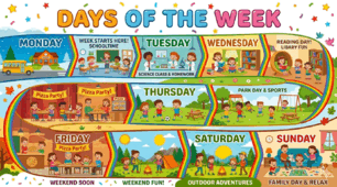 Days of the Week: My Busy Weekly Routine (A1)