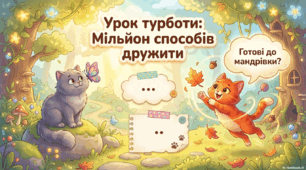 Урок турботи "Мільйон способів дружити!" (презентація, план-конспект заняття, розмальовка). Уроки турботи 2026