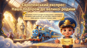 Презентація «Європейський експрес»: Неймовірна віртуальна подорож до Дня Європи. 9 травня - День Європи