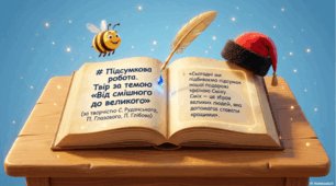 ГР3. Підсумкова робота: твір за темою "Від смішного до великого"