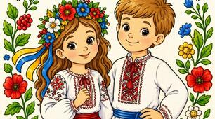 Плакат-розмальовка до Дня вишиванки