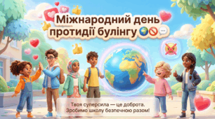 🆘 СУЧАСНА анімована презентація на 50 слайдів🚫💬4 травня - Міжнародний день протидії булінгу⚠️