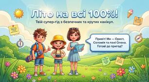 Презентація "Безпека на літніх канікулах" + плакат з  правилами