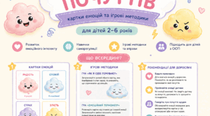 Хмаринки почуттів: картки емоцій та ігрові методики для дітей 2–6 років
