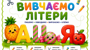 Весела абетка: вчимо літери граючись