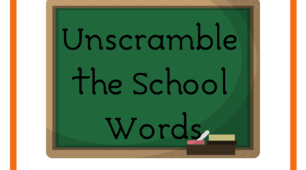 Unscramble: School Words