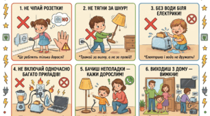Безпека дітей з електроприладами