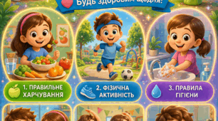 Освітній постер для дітей "Здоровий спосіб життя"