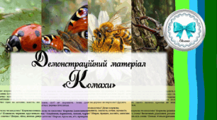Комахи. Демонстраційний матеріал