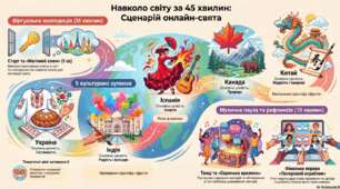 "РІЗНІ КУЛЬТУРИ" за Надійкою Гербіш( сценарій свята різних культур за вивченим твором)
