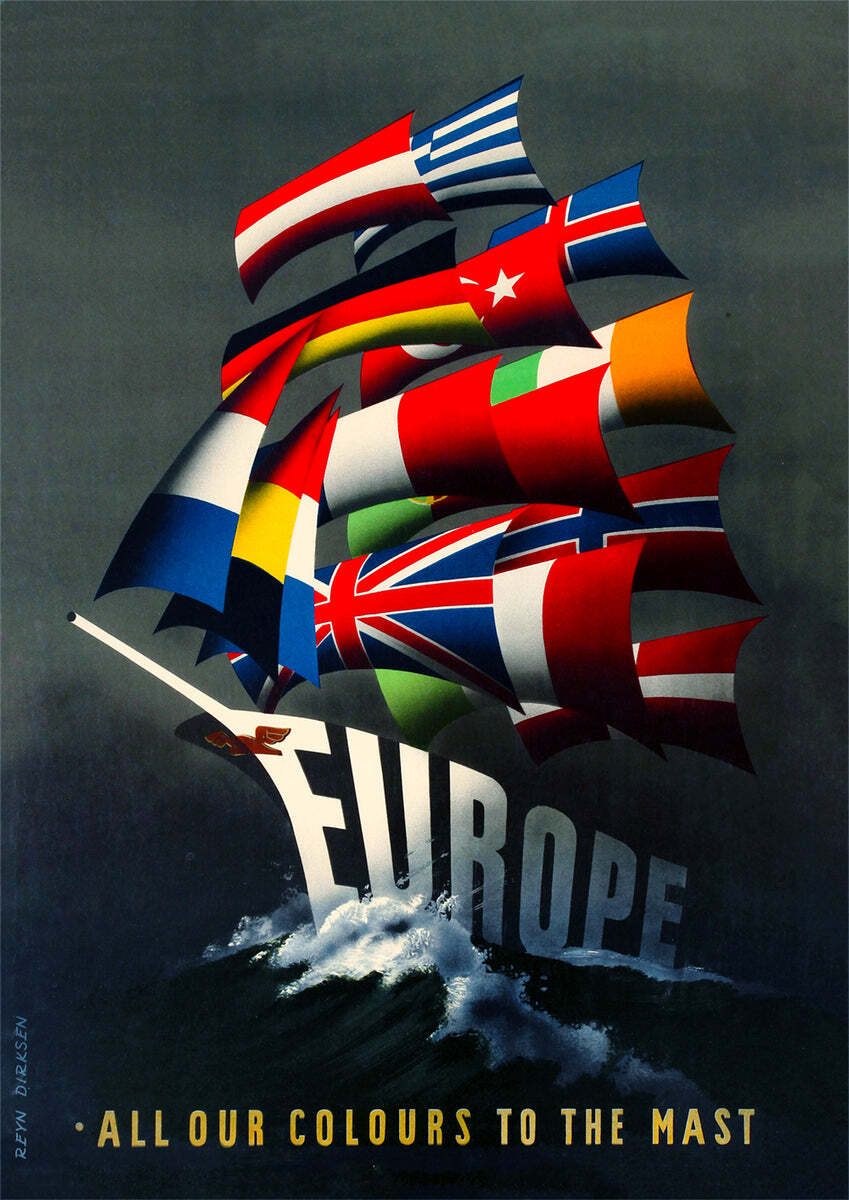 All our colours to the mast – Marshall Plan poster – Propagandopolis
