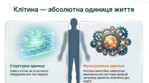 2. «Структурна організація організму людини» (Презентація за підручником В. Соболя + 3 інтерактивні вправи)