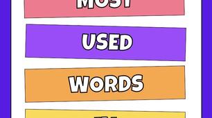 100 most used words in English